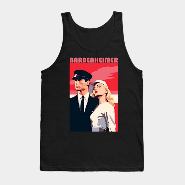 Barbie x Oppenheimer | Barbenheimer Tank Top by RetroPandora